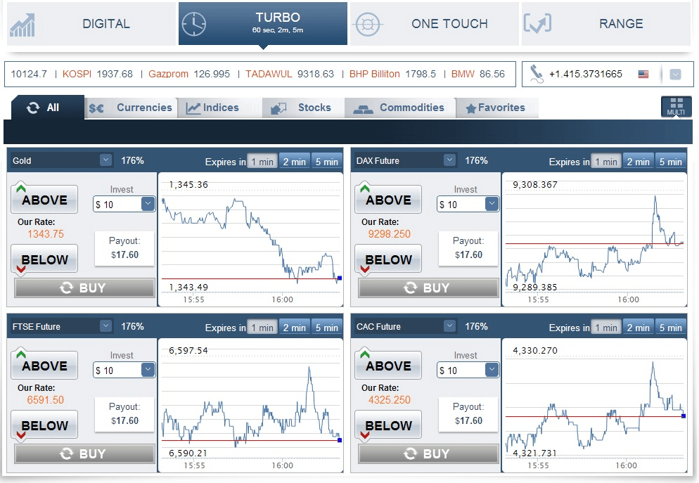 Optionbit - platform for Binary Options trading