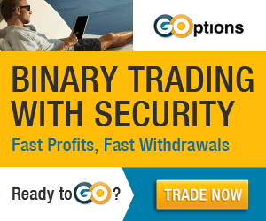 Goptions - Binary Options Broker banner
